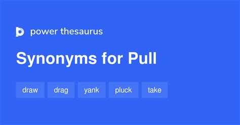 pulling thesaurus